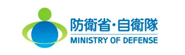 Ministry of Defense logo (Japan) featuring a blue globe with a green ring and the text 'MINISTRY OF DEFENSE' and Japanese/Chinese characters above.