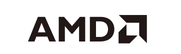 Brand logo with stylized brown text on a black background.